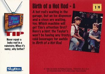1994 SkyBox Home Improvement #19 Birth of a Hot Rod - A Back