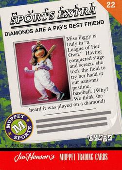 1993 Cardz Muppets #22 Diamonds Are a Pig's Best Friend Back