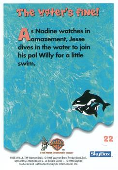 1995 SkyBox Free Willy 2: The Adventure Home #22 The water's fine! Back