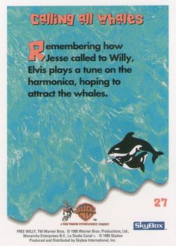 1995 SkyBox Free Willy 2: The Adventure Home #27 Calling all whales Back