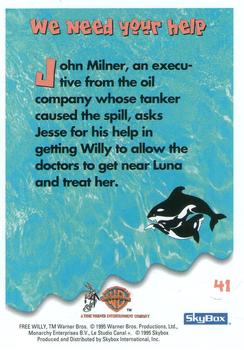 1995 SkyBox Free Willy 2: The Adventure Home #41 We need your help Back