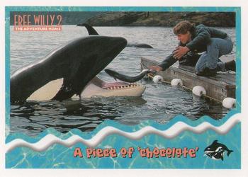 1995 SkyBox Free Willy 2: The Adventure Home #45 A piece of 'chocolate' Front