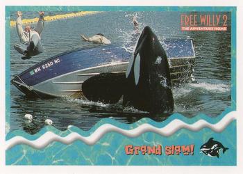 1995 SkyBox Free Willy 2: The Adventure Home #58 Grand slam! Front