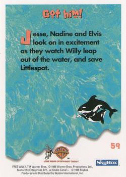 1995 SkyBox Free Willy 2: The Adventure Home #59 Got him! Back