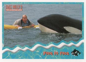 1995 SkyBox Free Willy 2: The Adventure Home #60 Face to face Front