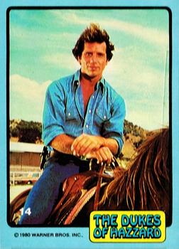 1980 Donruss Dukes of Hazzard #14 Luke Riding a Horse Front