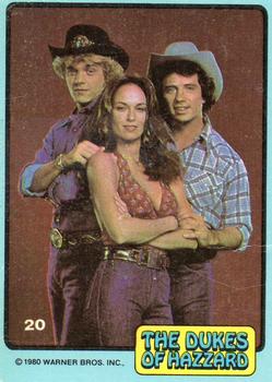 1980 Donruss Dukes of Hazzard #20 Bo, Daisy & Luke Front