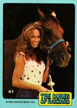 1980 Donruss Dukes of Hazzard #41 Daisy with a Horse Front