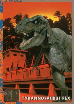1993 Topps Jurassic Park Gold #3 Tyrannosaurus Rex Front