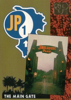 1993 Topps Jurassic Park Gold #9 Visitor Center Front