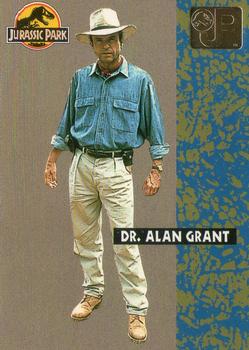1993 Topps Jurassic Park Gold #19 Grant Front