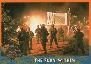 1993 Topps Jurassic Park Gold #20 The Fury Within Front