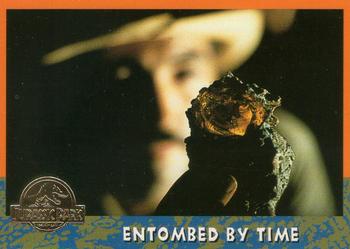 1993 Topps Jurassic Park Gold #21 Entombed by Time Front