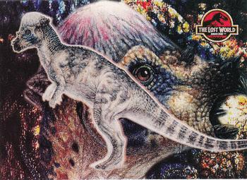 1997 Topps The Lost World: Jurassic Park #59 Pachycephalosaurus Front