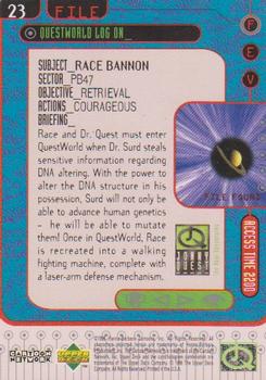1996 Upper Deck Jonny Quest: The Real Adventures #23 Race Bannon Back