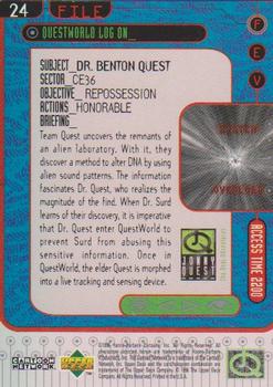 1996 Upper Deck Jonny Quest: The Real Adventures #24 Dr. Benton Quest Back