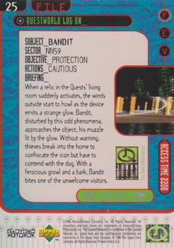 1996 Upper Deck Jonny Quest: The Real Adventures #25 Bandit Back