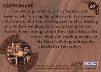 1995 SkyBox Jumanji #67 Earthquake Back
