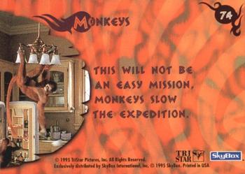 1995 SkyBox Jumanji #74 Monkeys Back