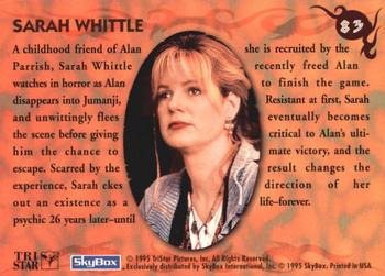 1995 SkyBox Jumanji #83 Sarah Whittle Back