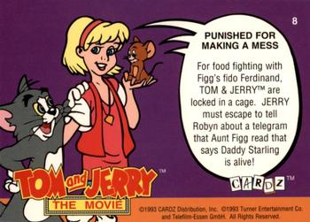 1993 Cardz Tom & Jerry #8 Punished for Making a Mess Back