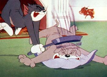 1993 Cardz Tom & Jerry #28 Quiet Please Front
