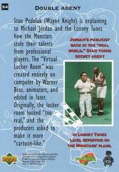 1996 Upper Deck Space Jam #54 Double Agent Back