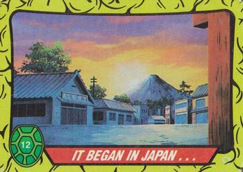 1989 Topps Teenage Mutant Ninja Turtles #12 It Began in Japan ... Front