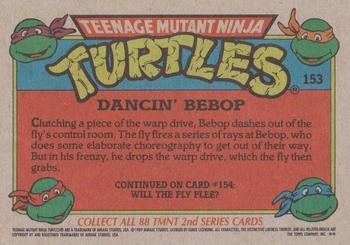 1989 Topps Teenage Mutant Ninja Turtles #153 Dancin' Bebop Back