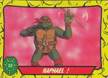 1989 Topps Teenage Mutant Ninja Turtles #22 Raphael! Front