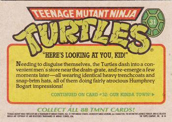 1989 Topps Teenage Mutant Ninja Turtles #31 