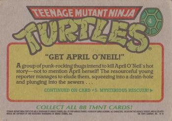 1989 Topps Teenage Mutant Ninja Turtles #4 