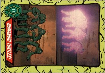 1989 Topps Teenage Mutant Ninja Turtles #18 Humanoid Turtles! Front