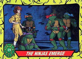 1989 Topps Teenage Mutant Ninja Turtles #29 The Ninjas Emerge Front