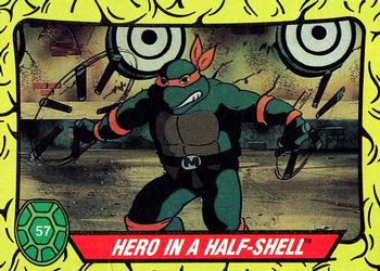 1989 Topps Teenage Mutant Ninja Turtles #57 Hero in a Half-Shell Front