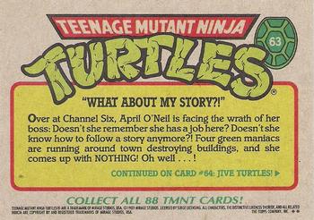 1989 Topps Teenage Mutant Ninja Turtles #63 