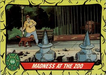 1989 Topps Teenage Mutant Ninja Turtles #66 Madness at the Zoo! Front