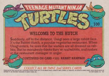 1989 Topps Teenage Mutant Ninja Turtles #100 Welcome to the Hutch Back