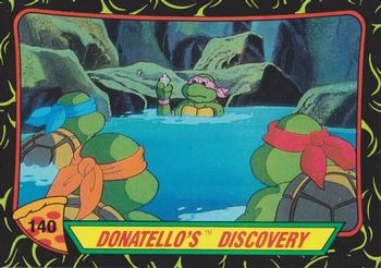 1989 Topps Teenage Mutant Ninja Turtles #140 Donatello's Discovery Front