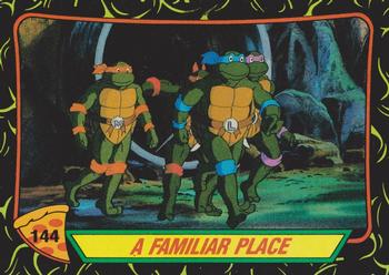 1989 Topps Teenage Mutant Ninja Turtles #144 A Familiar Place Front