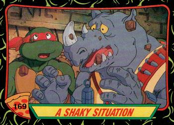 1989 Topps Teenage Mutant Ninja Turtles #169 A Shaky Situation Front