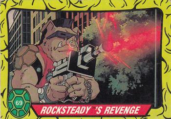 1989 Topps Teenage Mutant Ninja Turtles #69 Rocksteady's Revenge Front