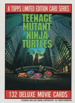 1990 Topps Teenage Mutant Ninja Turtles: The Movie #1 Title Card Front