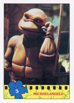1990 Topps Teenage Mutant Ninja Turtles: The Movie #3 Michaelangelo Front