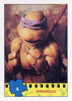 1990 Topps Teenage Mutant Ninja Turtles: The Movie #4 Donatello Front
