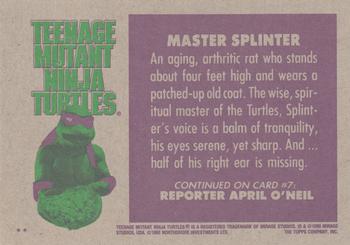1990 Topps Teenage Mutant Ninja Turtles: The Movie #6 Master Splinter Back