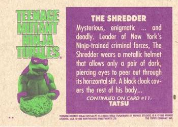 1990 Topps Teenage Mutant Ninja Turtles: The Movie #10 The Shredder Back