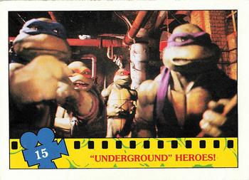 1990 Topps Teenage Mutant Ninja Turtles: The Movie #15 
