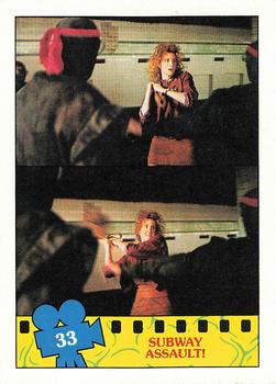 1990 Topps Teenage Mutant Ninja Turtles: The Movie #33 Subway Assault! Front