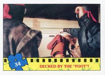 1990 Topps Teenage Mutant Ninja Turtles: The Movie #34 Decked by the 